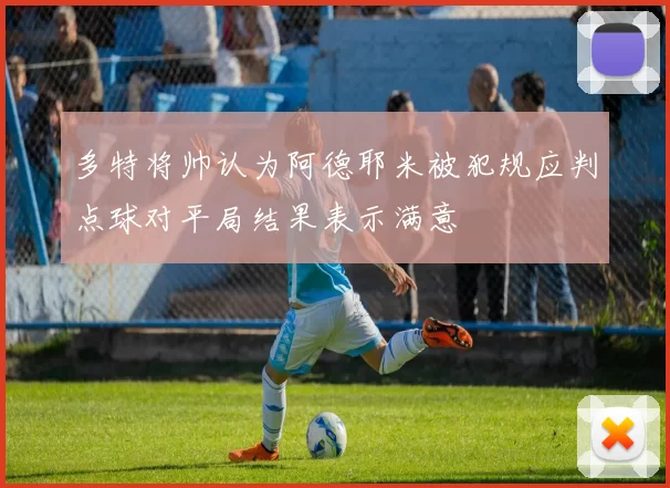 多特将帅认为阿德耶米被犯规应判点球对平局结果表示满意